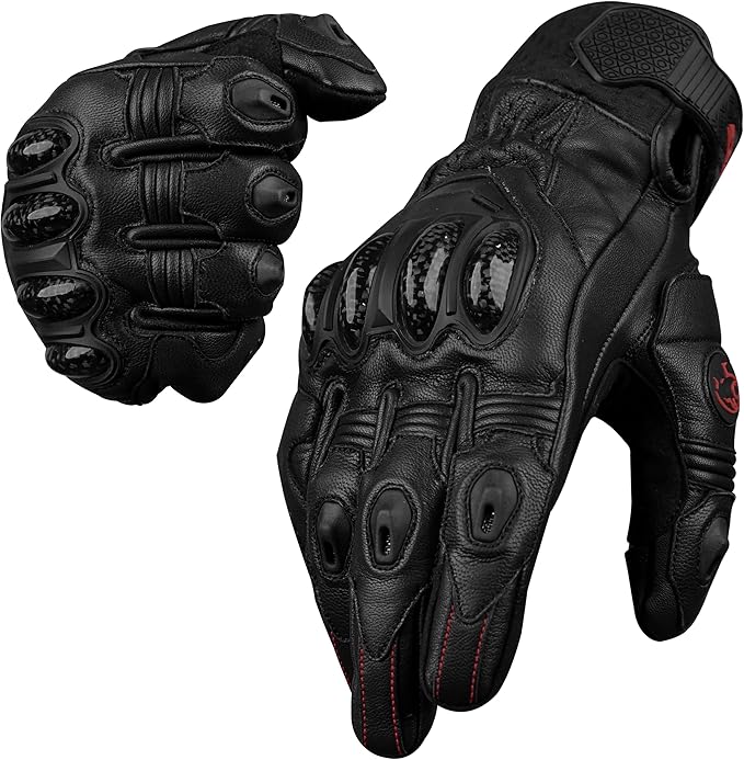 J.A.G. Leather Motorcycle Gloves by JAG