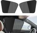 Car Sun Shade,Car Accessories Universal Magnetic Driver Window Sun Shade,Half Blackout Half See-Through Curtains UV Protection,Automotive Windows Sunshades for Most Car (2Pcs-Front Window)