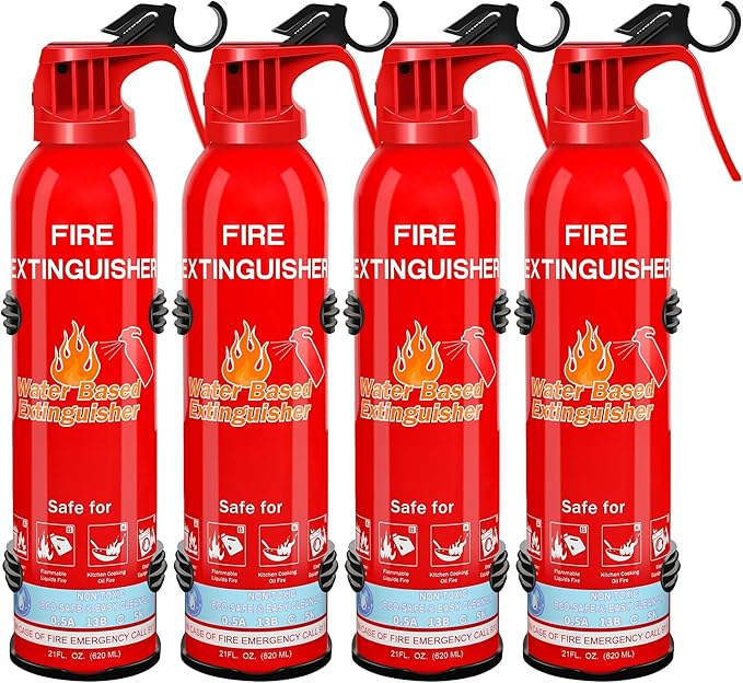 Fire Extinguisher for Home, Portable A, K Class Fire Extinguishers by Leyanny