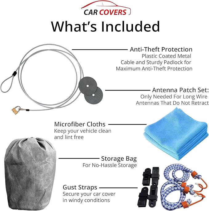 Car Covers Weatherproof Max Car Cover & Warranty Compatible - Image 7