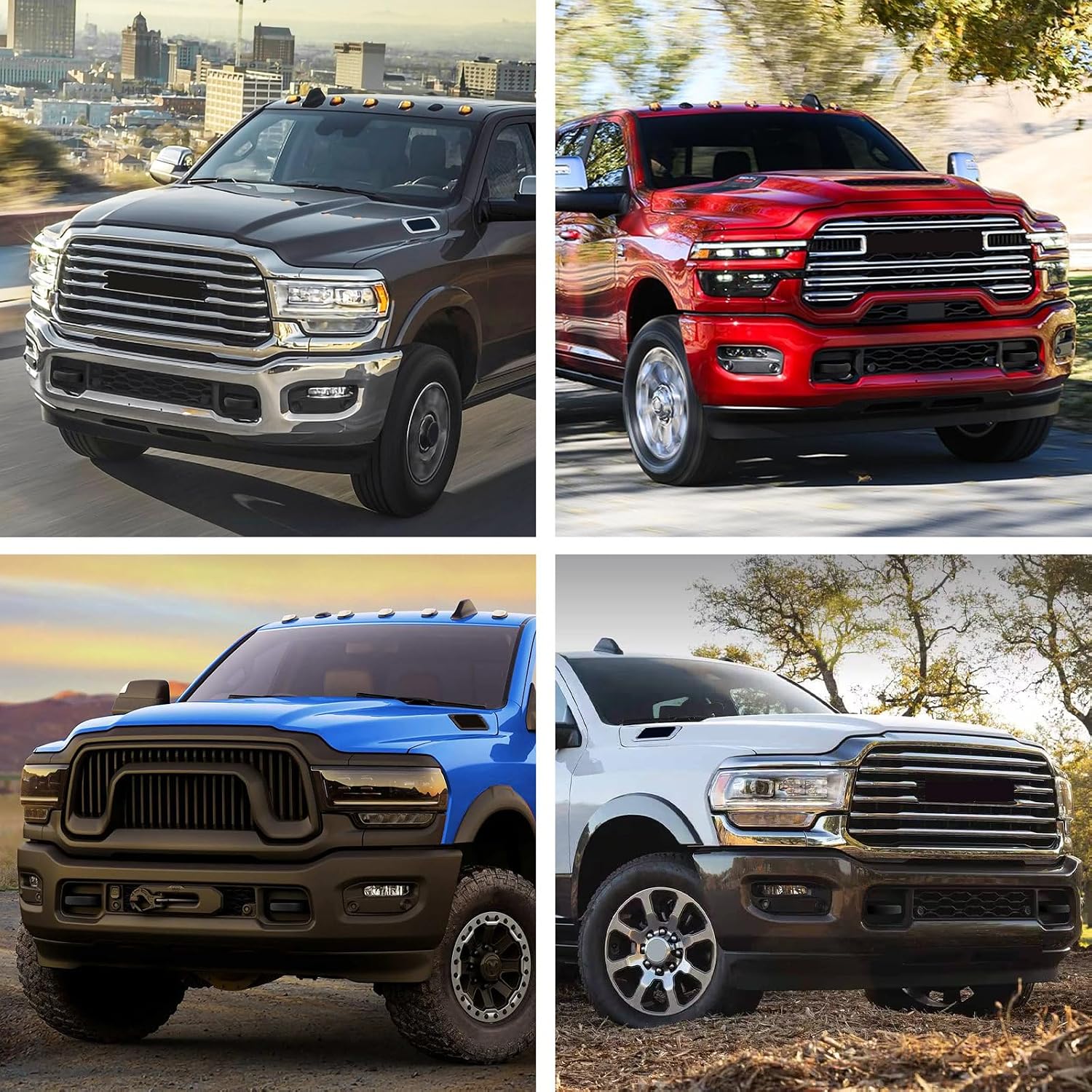 Front Tow Hooks Covers for RAM 2500/3500 2019-2026, Hitch Cover Customized Car Tow Hooks Compatible with RAM 2500/3500 Accessories 2019-2026 (Black)