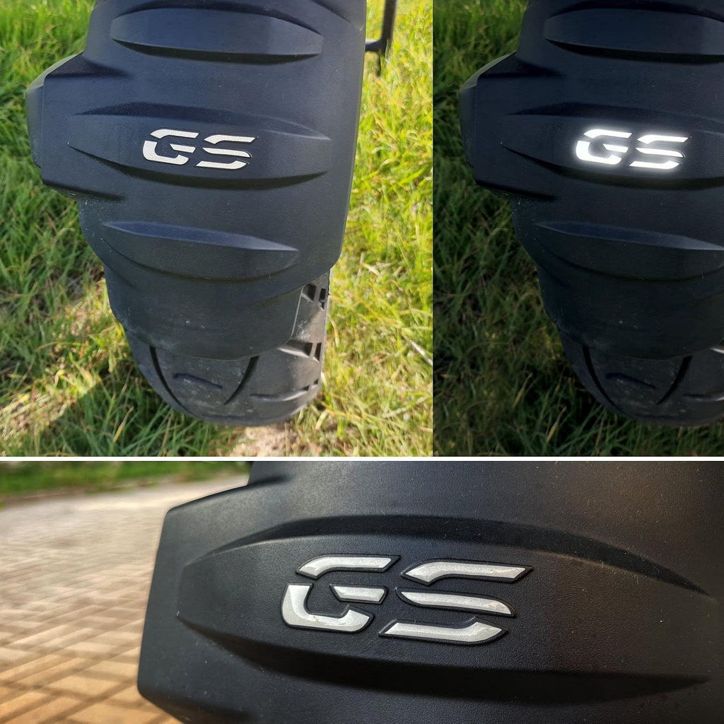 Resin Bike Motorcycle Hand Guard Reflectors Compatible with BMW R 1250 GS - R1250 GS Adventure Motorcycle Reflectors Reflect Light. 3D Resin Sticker Triple Black - HP - Trophy - Rallye 2021 2022