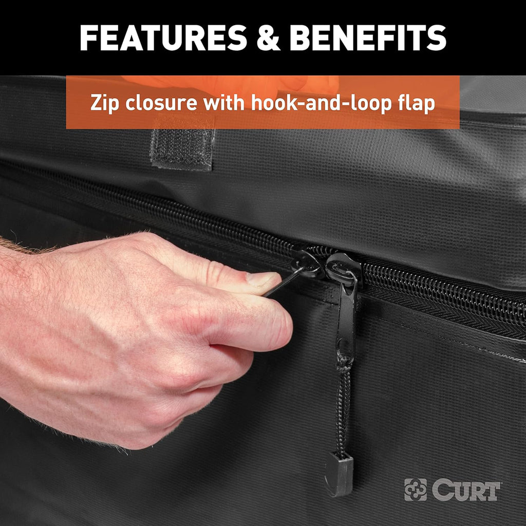CURT 18210 Cargo Bag, Black Vinyl, 56-Inch x 18-Inch x 21-Inch