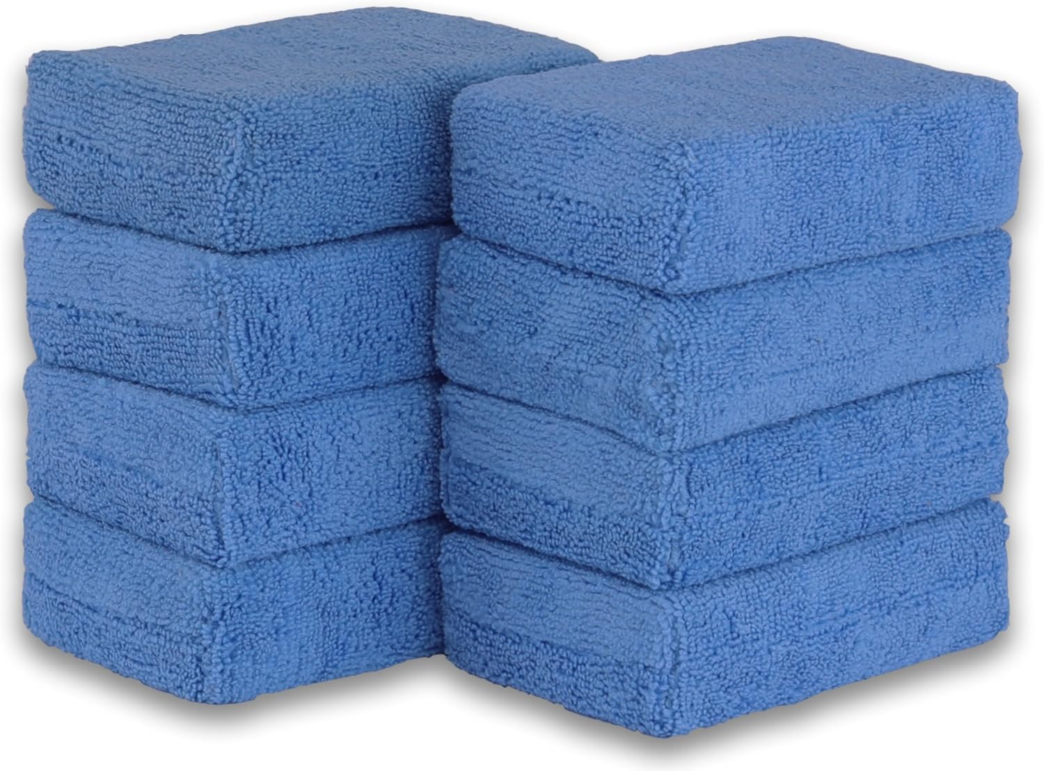 SimpleHouseware Microfiber Ultra-Soft Applicator Foam, Blue, 8-Pack