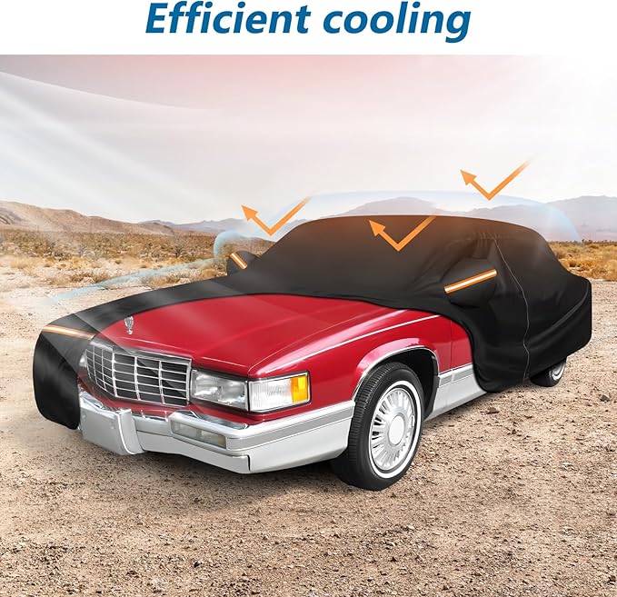 Car Cover for Cadillac Deville 1985-1993 Sedan 4 Door Waterproof All Weather - Image 4