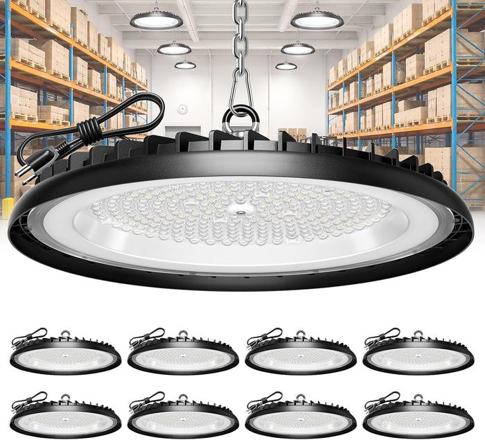 250W High Bay LED Shop Light 30000LM Industrial Grade 100V-277V