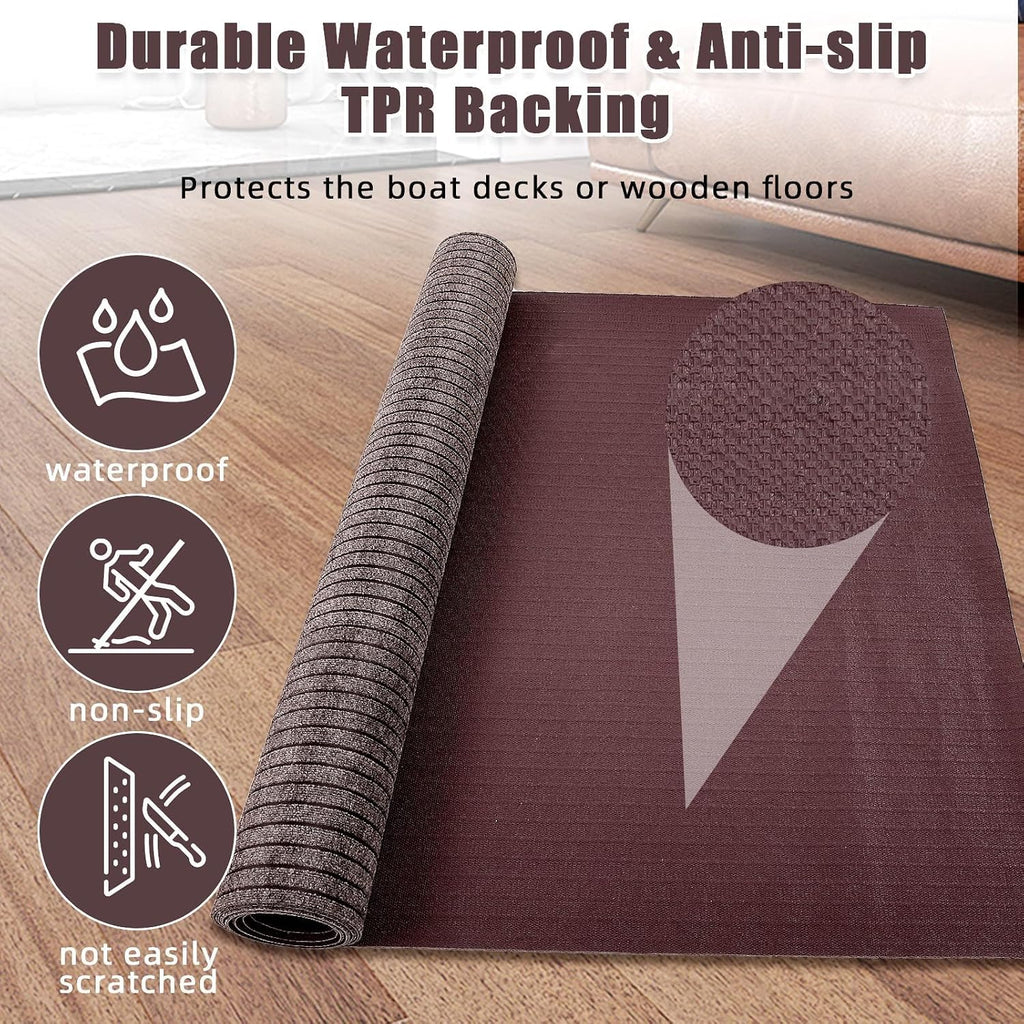 Marine Carpet Rolls,6 X 23 FT Indoor Outdoor Carpeting, 0.18" Thick Boat Carpet with Water-Proof TPE Backing，Non-Slide，Not Easily Scratched, Marine Rug Roll for Deck, Patio, Porch & Marine Use