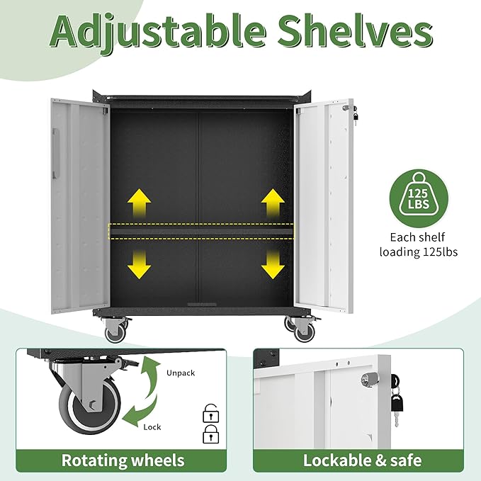 Metal Garage Storage Cabinet - Image 4