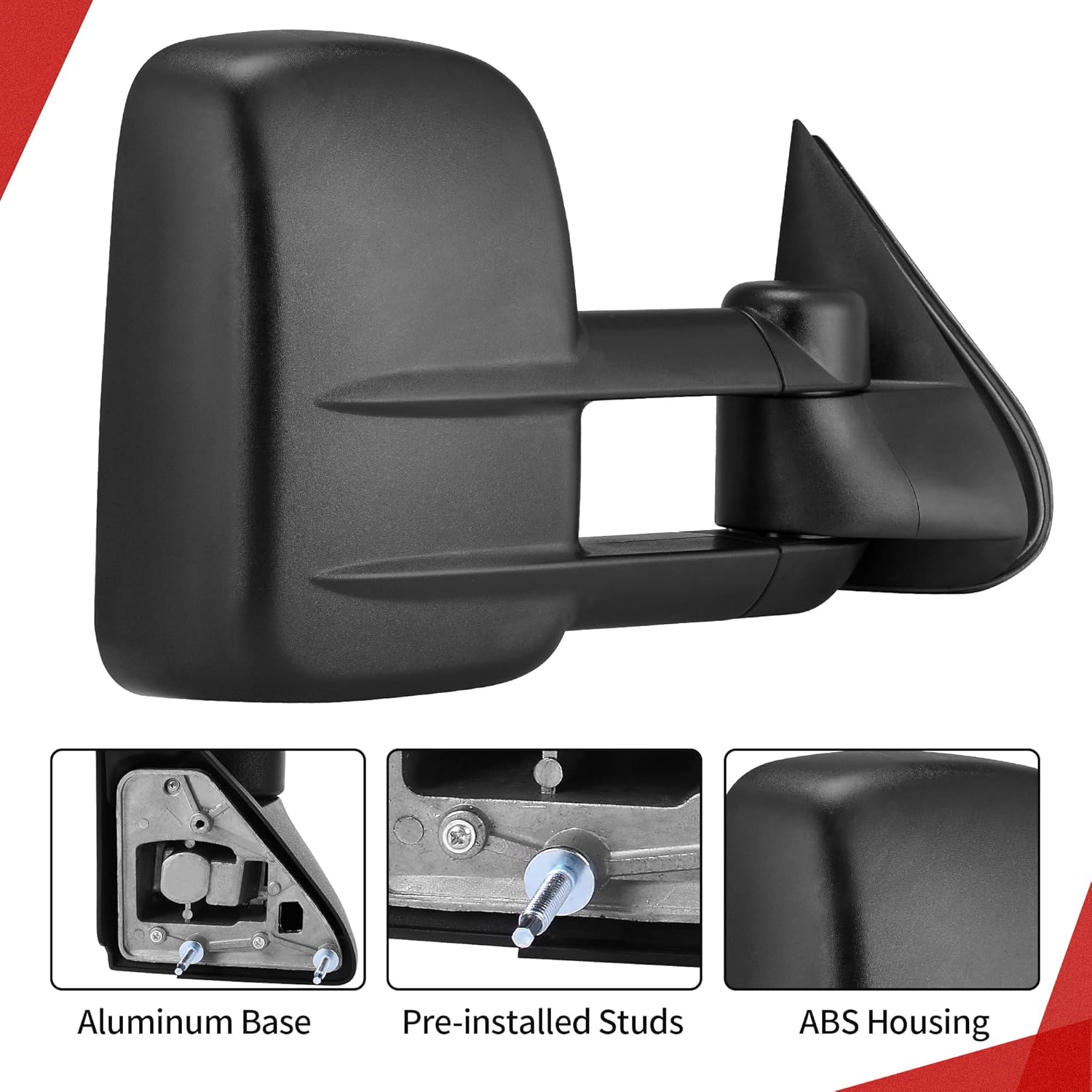 Towing Mirrors for 88-98 Chevy GMC C/K 1500 2500 3500 Pickup Pair Set Manual Extendable Side Mirrors