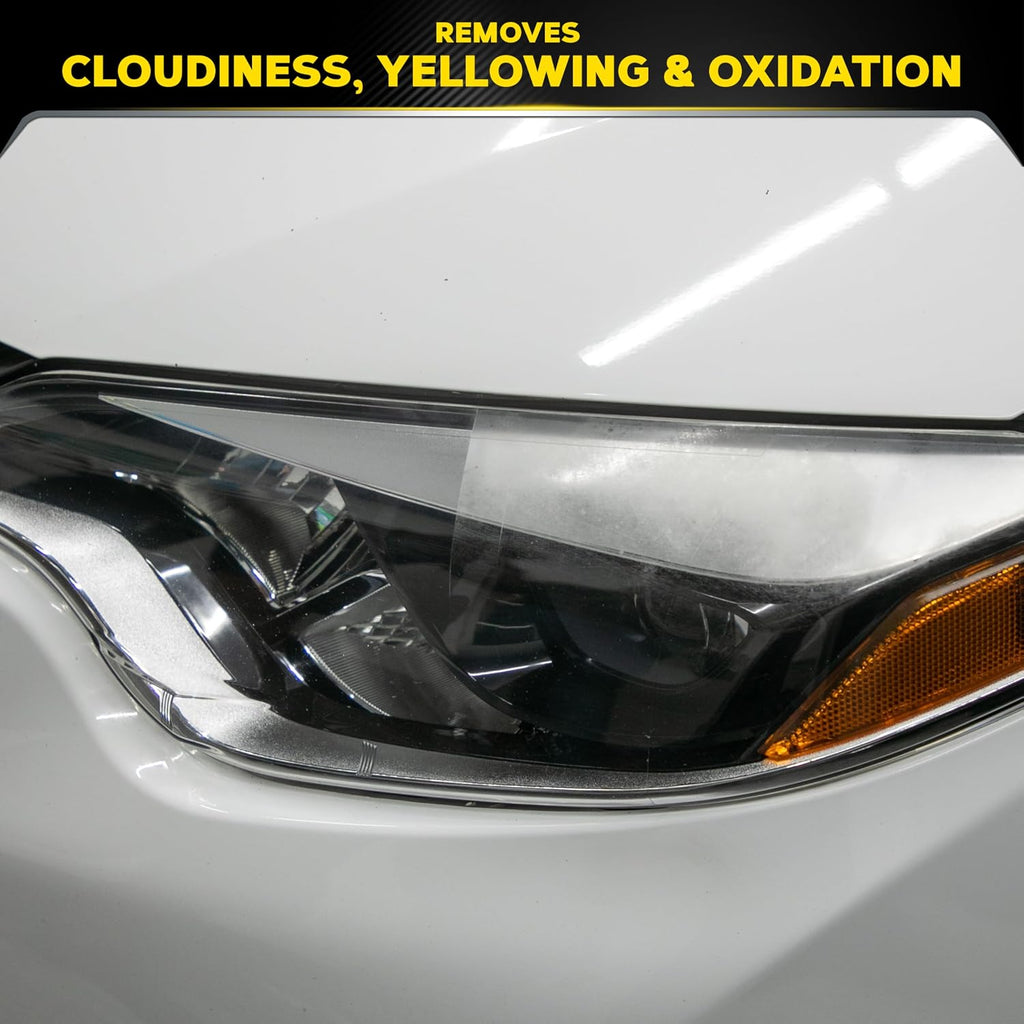 Meguiar's PlastX Clear Plastic Polish, Headlight Restoration Polish, Plastic Cleaner & Scratch Remover, Restores Clarity, Removes Yellowing, Oxidation & Cloudiness, 10 Oz