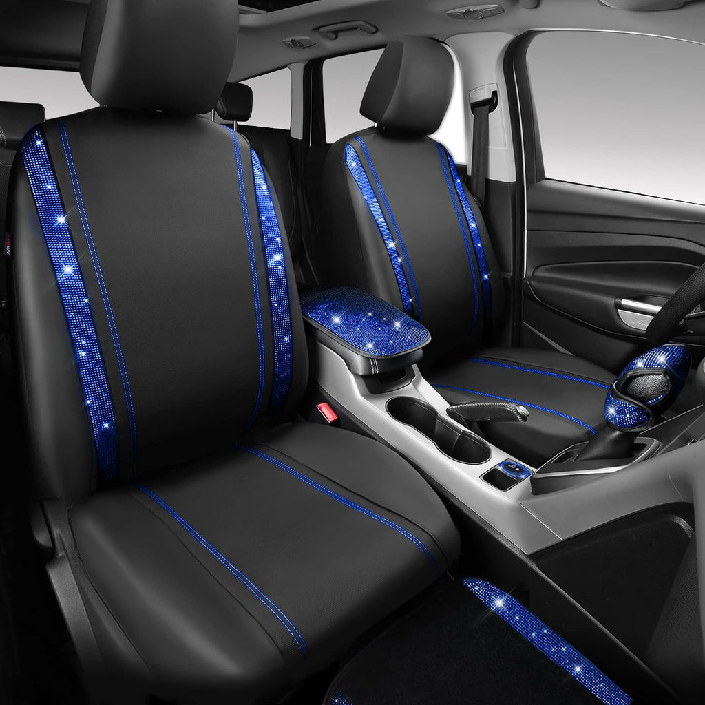 car pass 23 pcs bling diamond car accessories shown in use