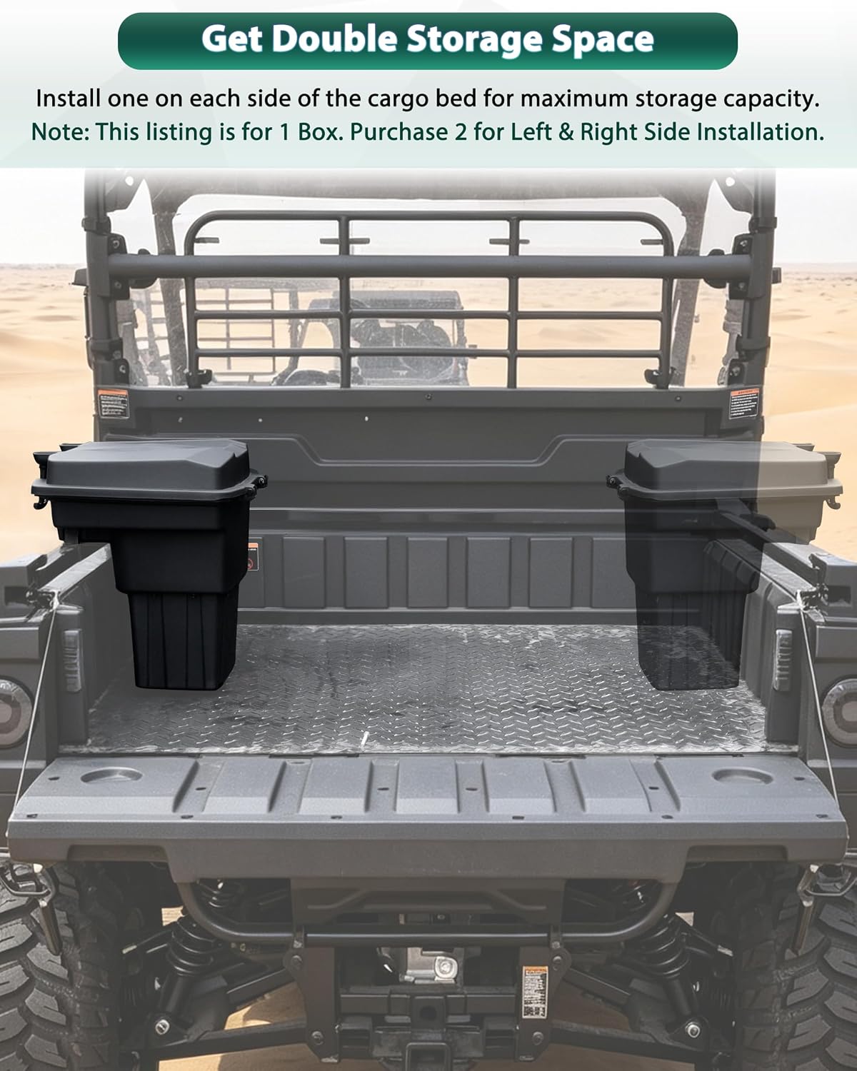 Cargo Storage Box for Kawasaki Mule Pro MX 2019-2026 Accessories