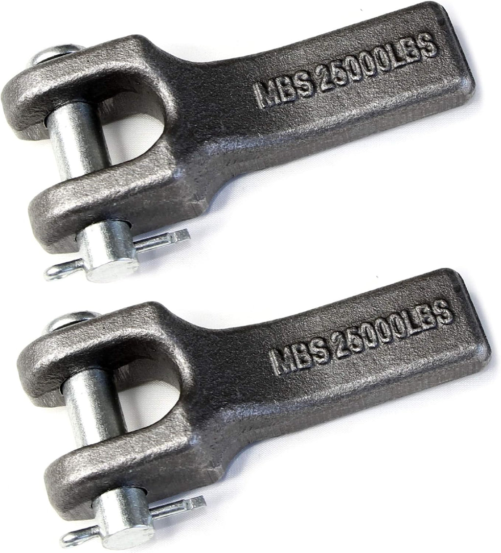 (Pack of 2) 3/8 inch Weld-On Safety Chain Retainer for Truck Trailer Hitch