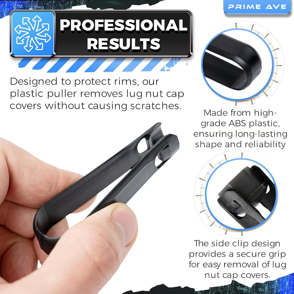 Wheel Lug Nut Cap Cover & Center Cap Removal Tool Set+ - Plastic & Stainless-Steel Lug Nut Pullers Compatible/Replacement for Audi BMW Mercedes Mini Tesla VW- Toolbox Essentials