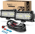 naoevo 7 inch led light bar, white off, main product view