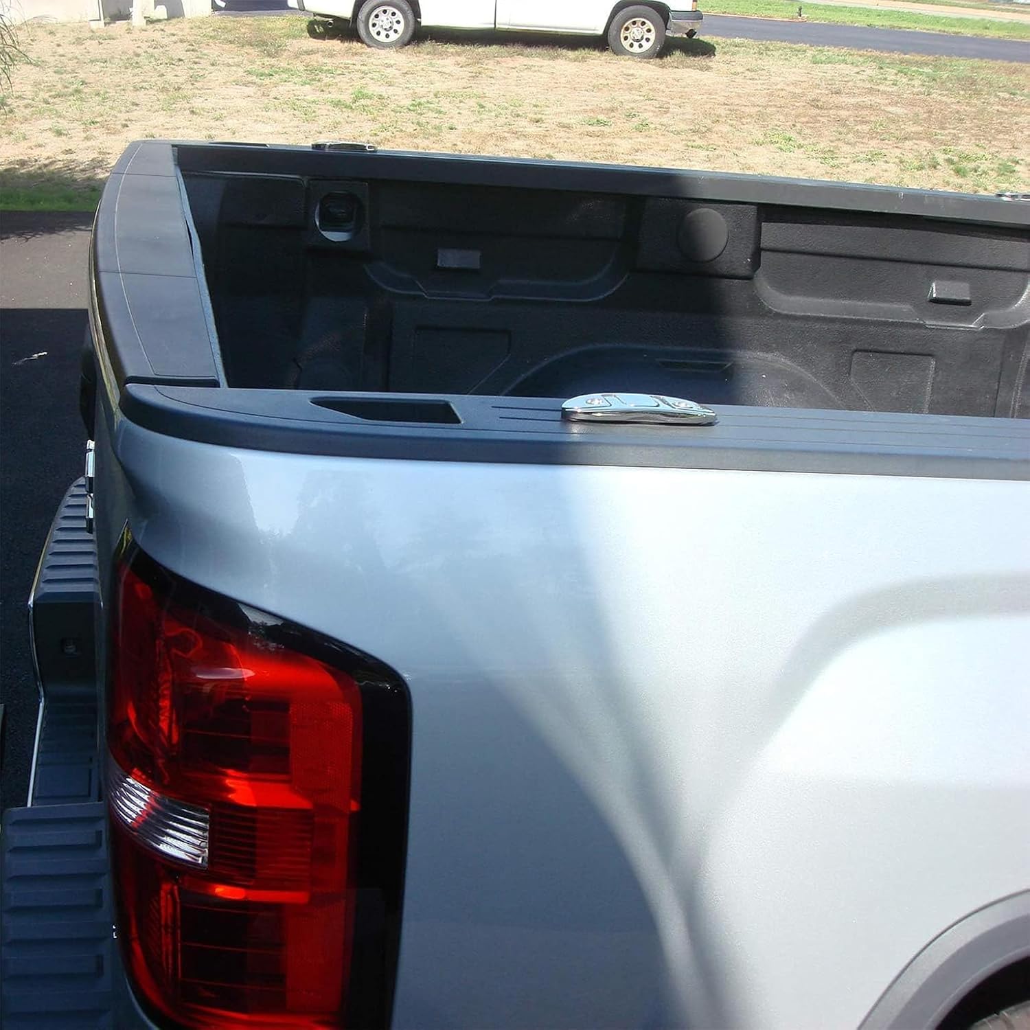 ECOTRIC Tailgate Molding Cap Cover Trim Compatible with 2014-2019 Chevy Chevrolet Silverado GMC Sierra 1500 2500HD 3500HD Replacement for 22763062 GM1904110 Top Protector Molding (3Pcs)