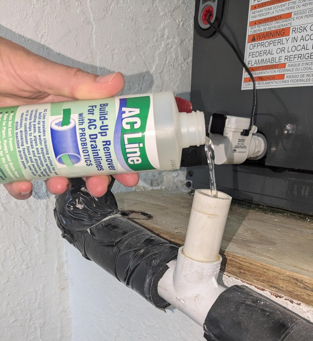 ac drain line cleaner - 4 pack / showing dimensions