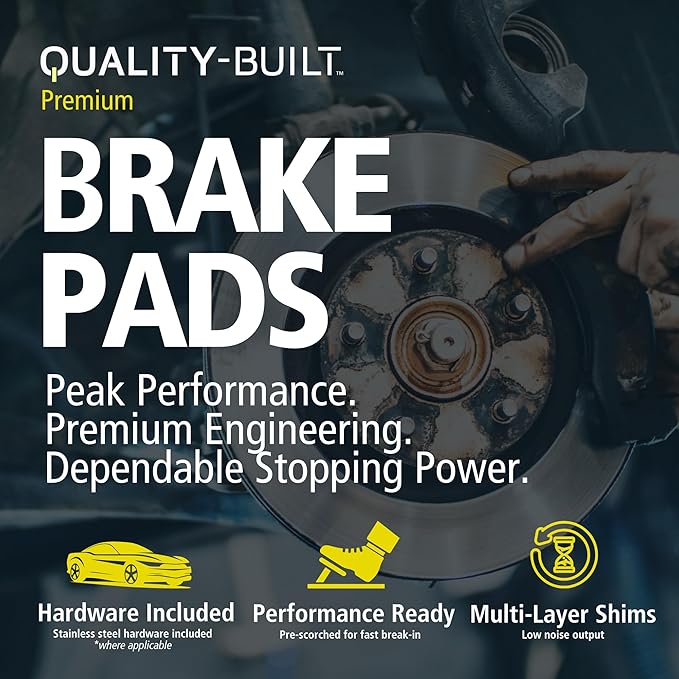 Premium Semi-Metallic Rear Brake Pads Compatible - Image 4
