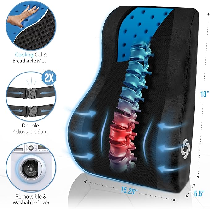 Samsonite Lumbar Support Pillow Mid and Lower Back - Image 6