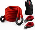 Yankum Kinetic Recovery Rope 1”x30’, 2 Soft Shackle 7/16” & Nylon Bag (Medium) – Heavy Duty Tow Rope, Synthetic Recovery Shackle, Waterproof Tool Bag for Off-Road, Jeep, Truck Recovery, Made in USA