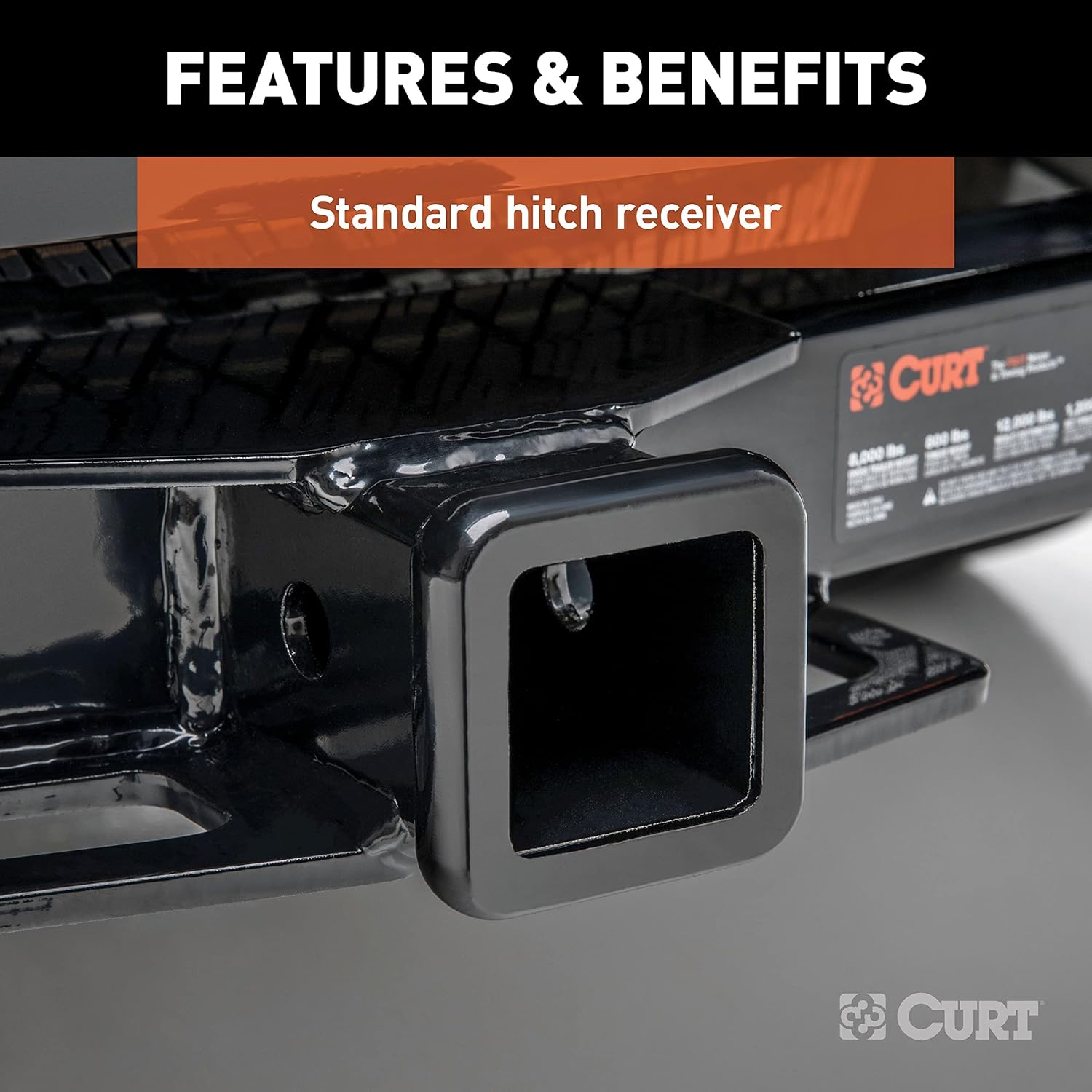 CURT 13281 Class 3 Trailer Hitch, 2-Inch Receiver, Compatible with Select Kia Sportage