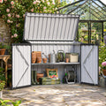 aoxun outdoor storage cabinet 20cu.ft metal storage shed, main product view