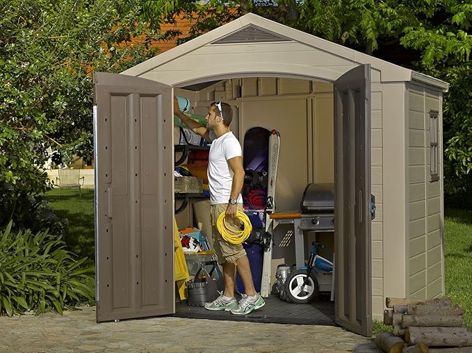 Keter Factor Large Resin Outdoor Storage Shed - Image 12