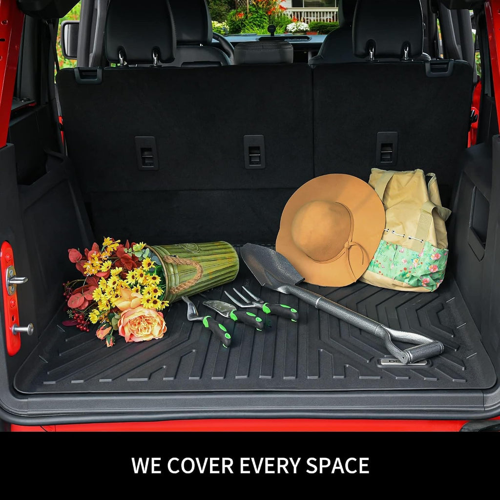 oedro cargo trunk liner fit for 2010-2017 chevrolet, side view