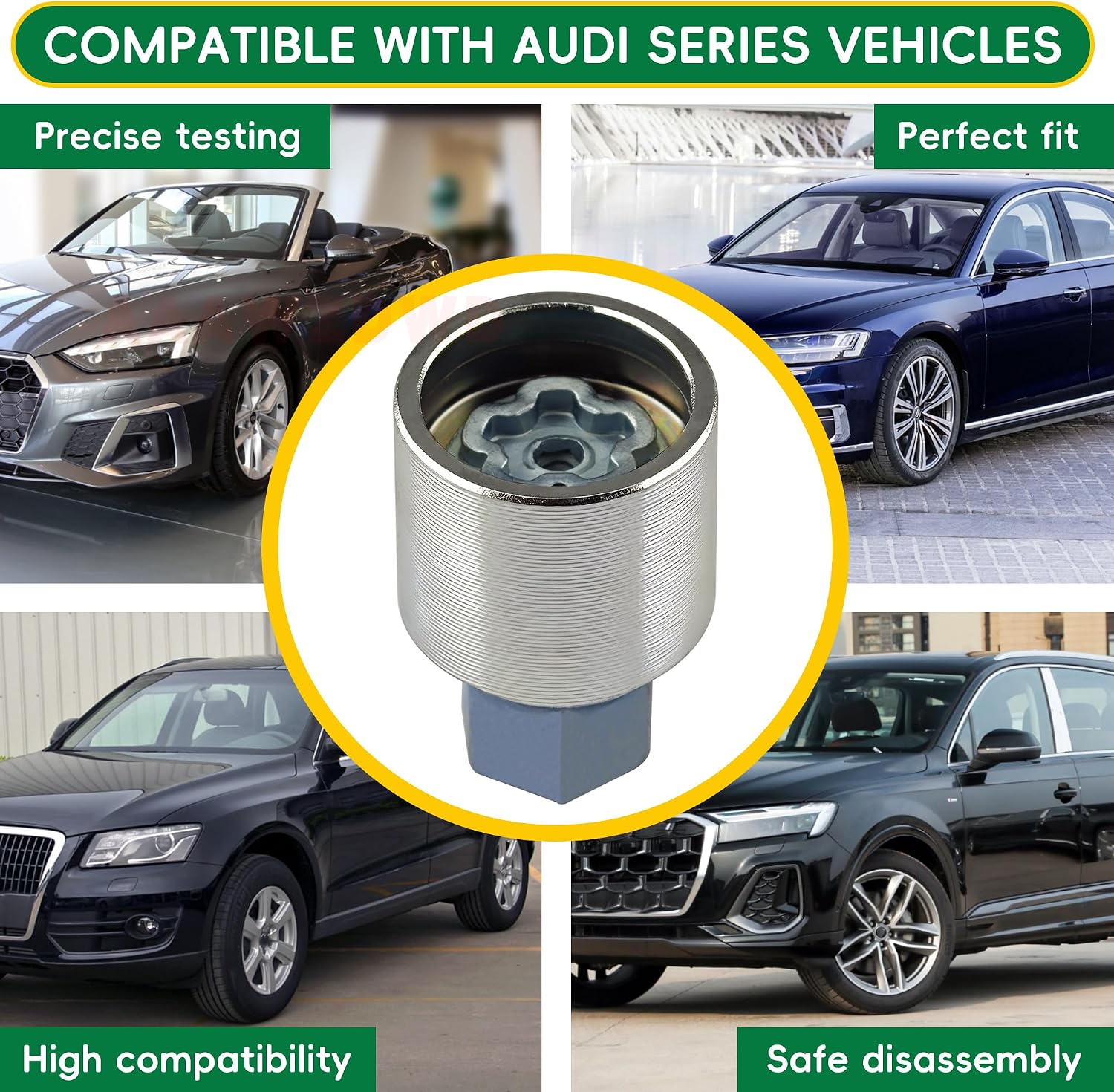 #L/810 Compatible with Audi A3 A4 A5 A6 A8 Q3 Q5 Q7 Wheel Lock Key Lug Key | L 810 Wheel Locking Nut Key Tire Lug Key Replacement