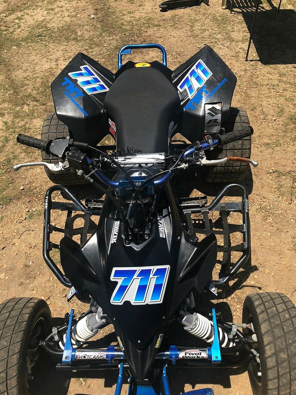 MxNumbers Custom MX ATV Number Plate Decals, Set of 3 Multicolor Racing Graphics
