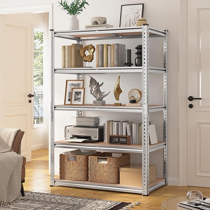 REIBII 2020LBS Garage Shelving Heavy Duty Metal Shelving 5 Tier Storage Shelves - Image 7