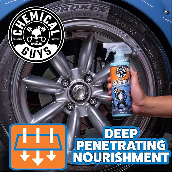 Chemical Guys Tire Kicker Sprayable Extra Glossy Tire Shine Safe - Image 2