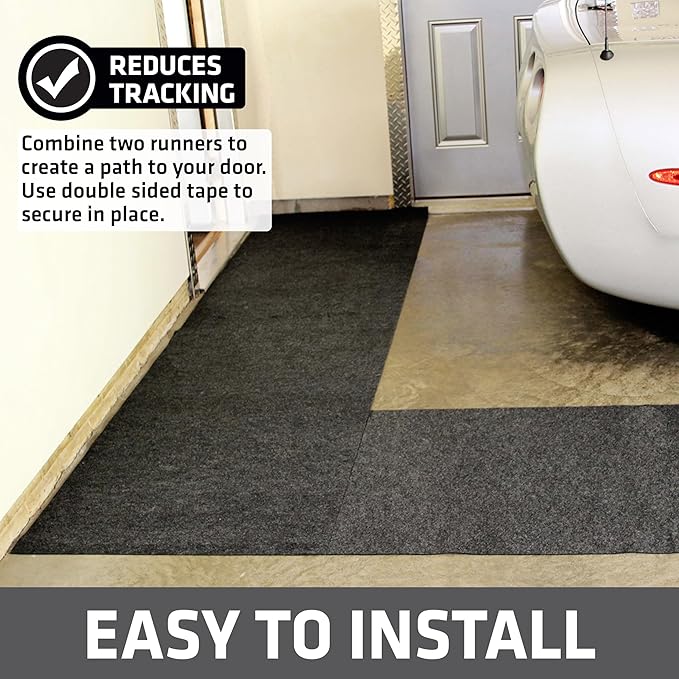 Drymate Garage Floor Runner Mat, Protects Surfaces, Waterproof, Slip-Resistant - Image 2