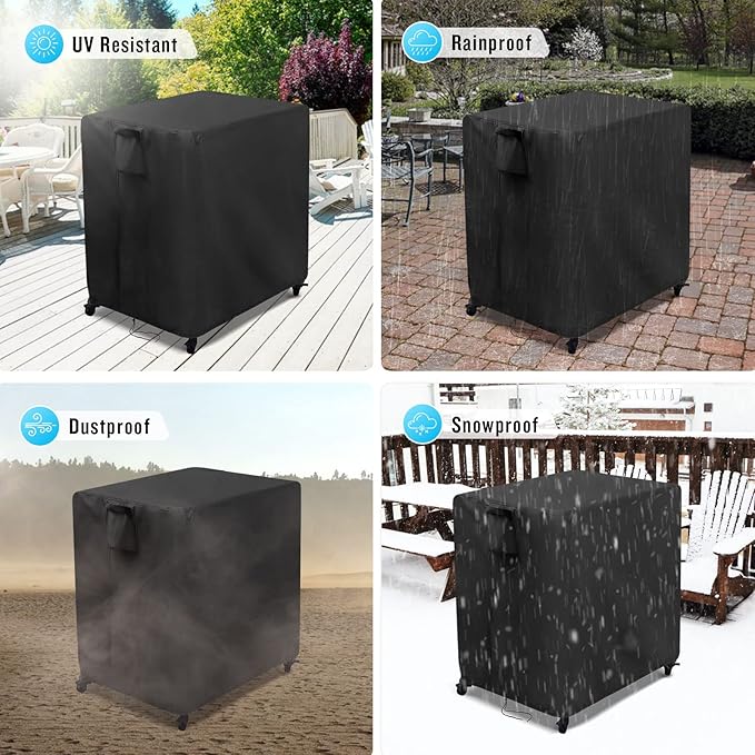 Kingling Outdoor Table Cover for Patio Cart Table, Waterproof Outdoor Grill - Image 5