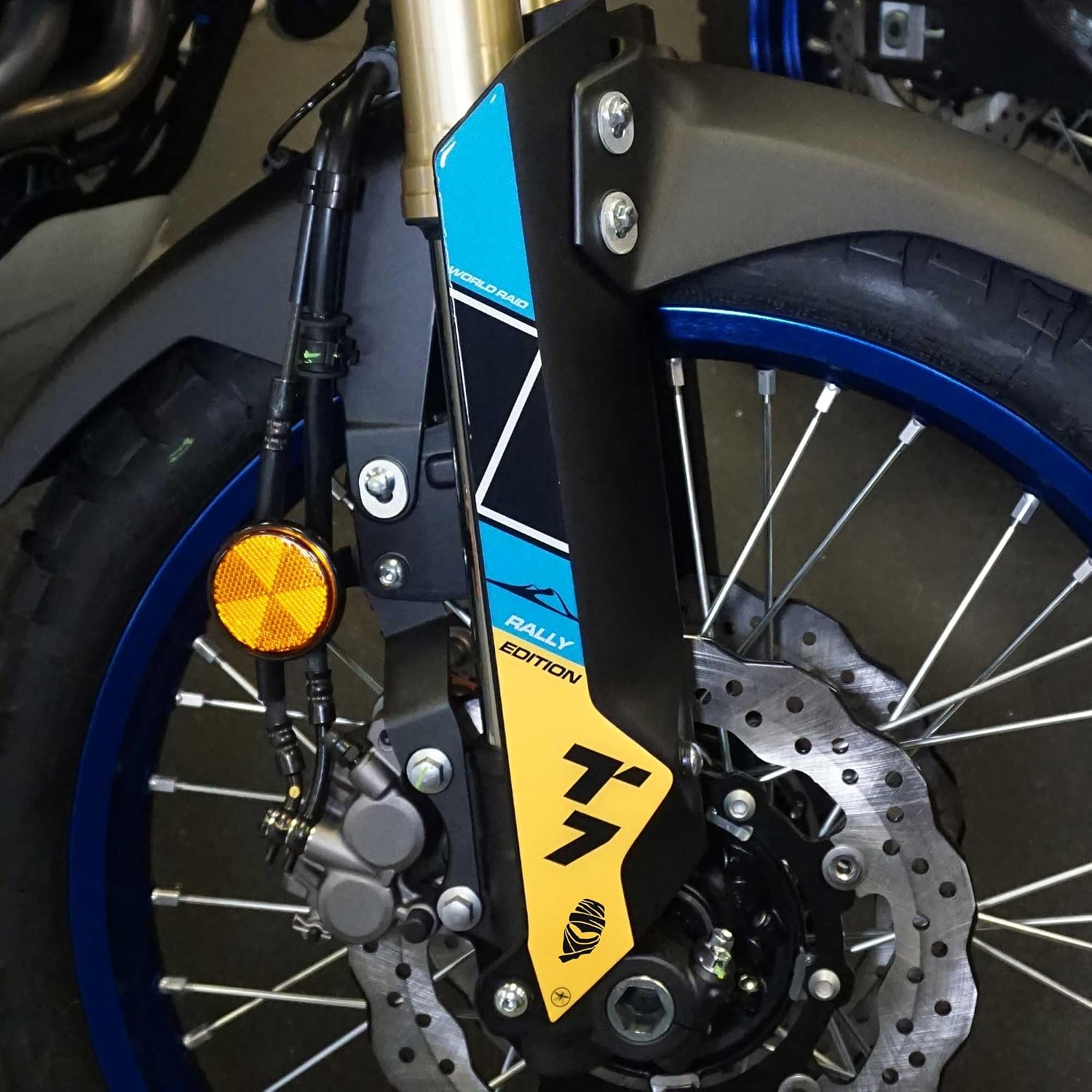 labelbike - 3D Stickers Motorcycle Fender Mudguards Protection and Decoration in Resin Compatible with Yamaha Tenere 700 Rally Edition from 2022