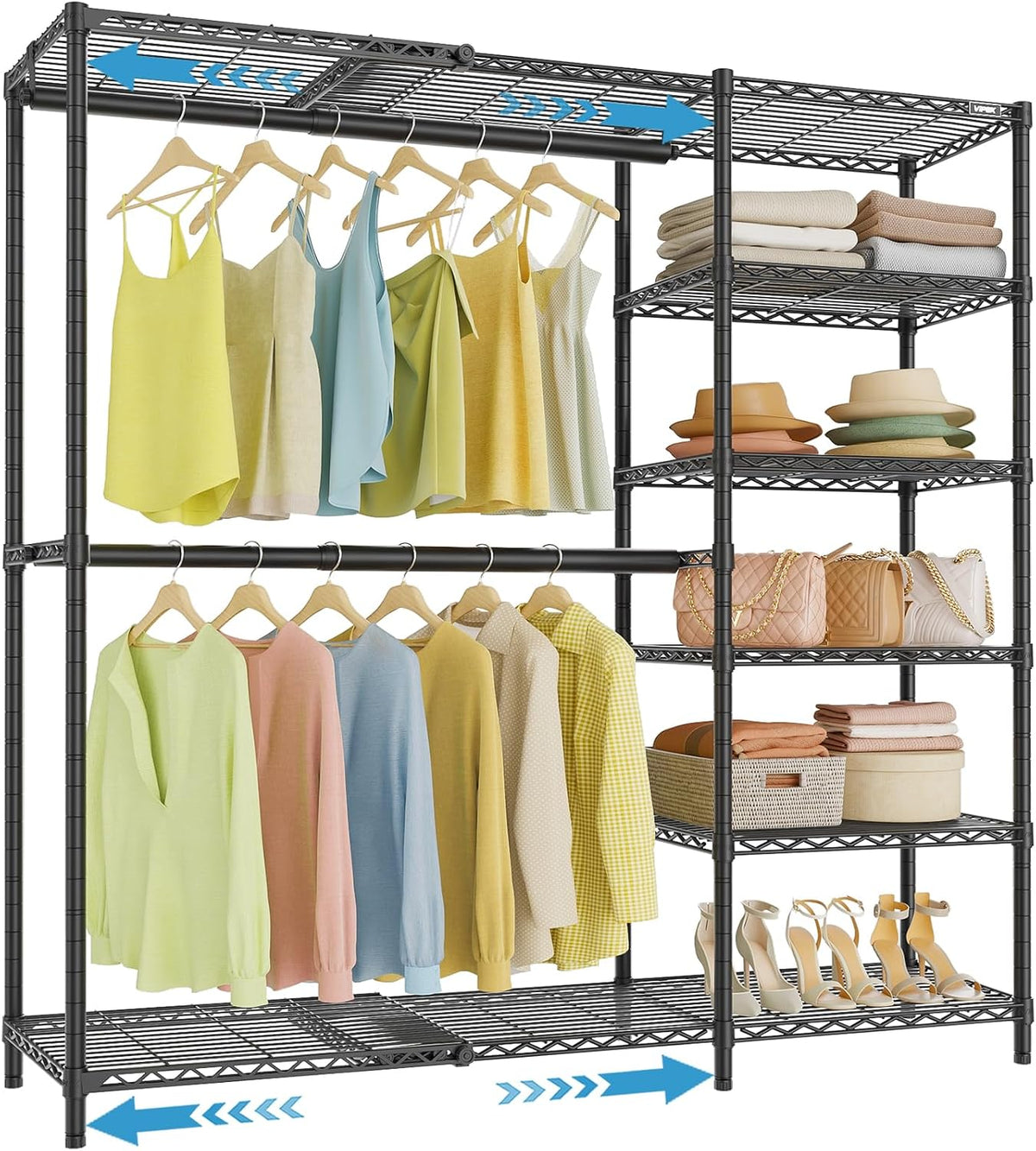 vipek x2 plus expandable heavy duty clothes rack, main product view