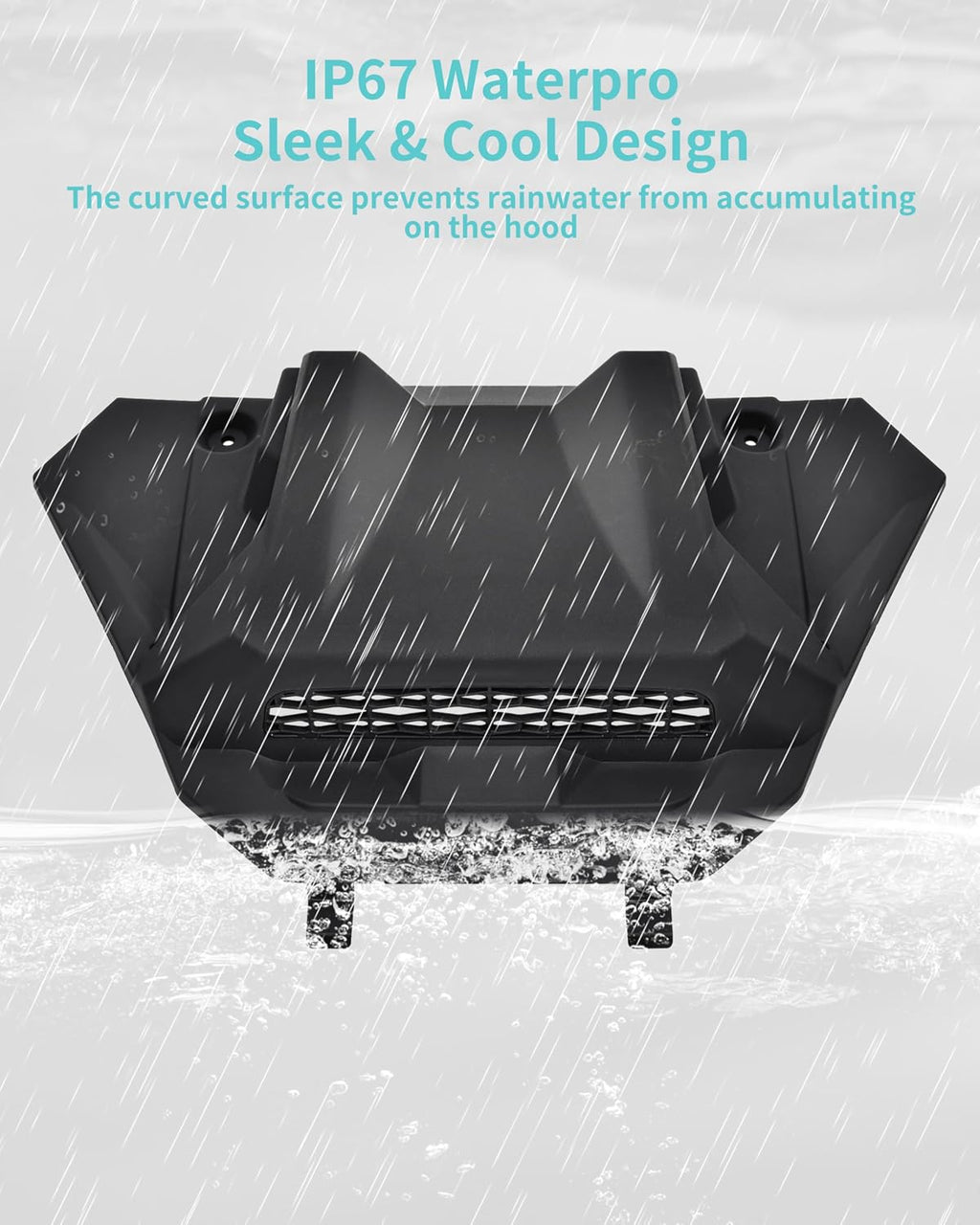 Sport Hood Scoop for Polaris RZR PRO XP XP4/PRO R R4/S S4 2025 Accessories, Front Turbo with Mesh Ventilation Sleek Cool PP Material