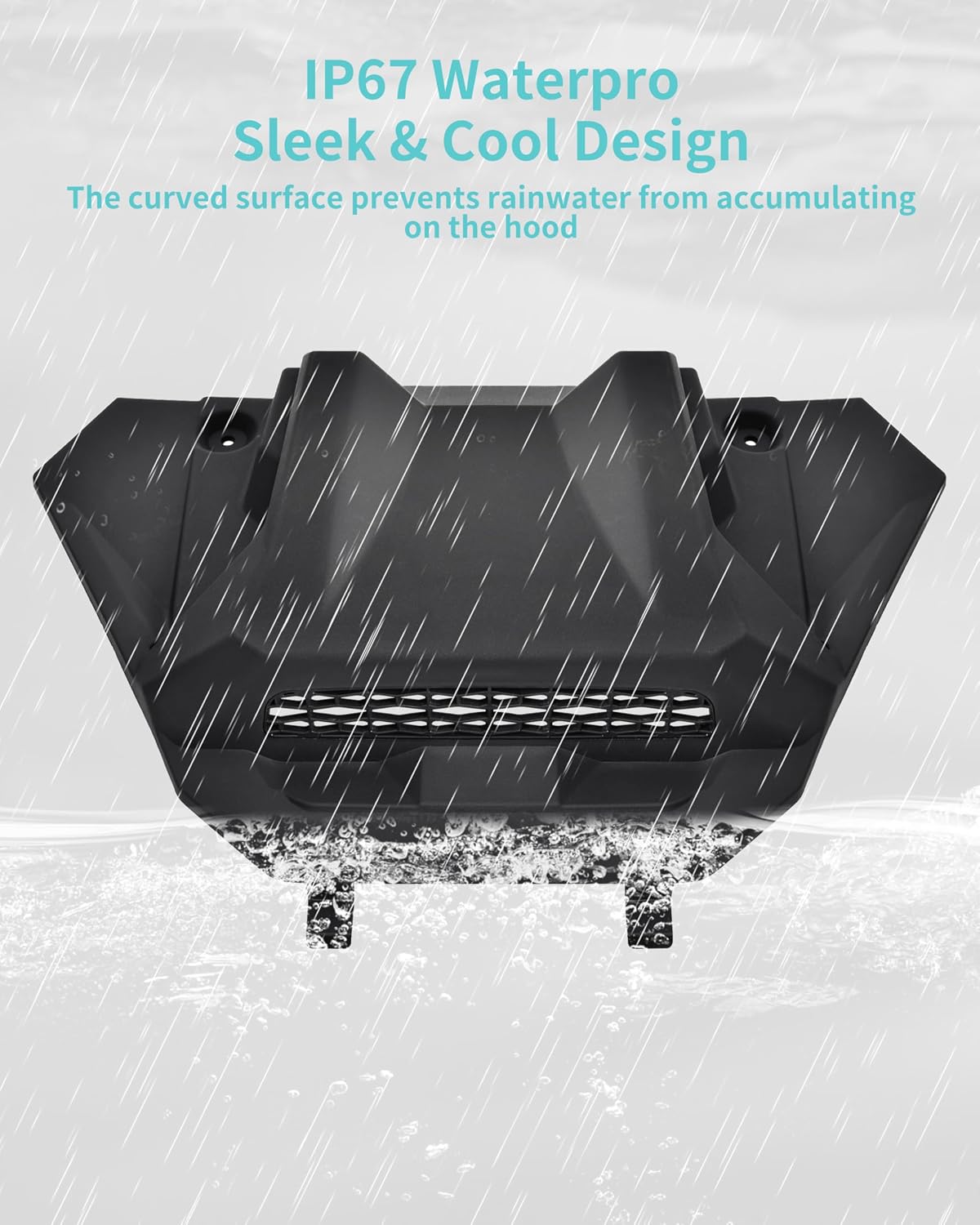 Sport Hood Scoop for Polaris RZR PRO XP XP4/PRO R R4/S S4 2025 Accessories, Front Turbo with Mesh Ventilation Sleek Cool PP Material