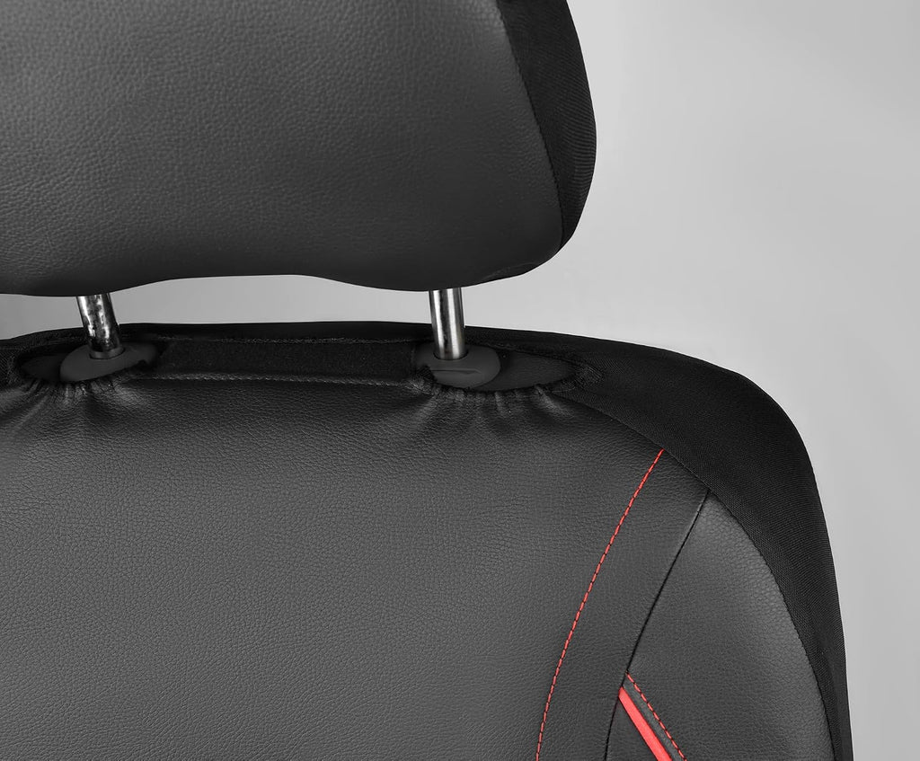car pass universal fit piping leather two front, front angle view
