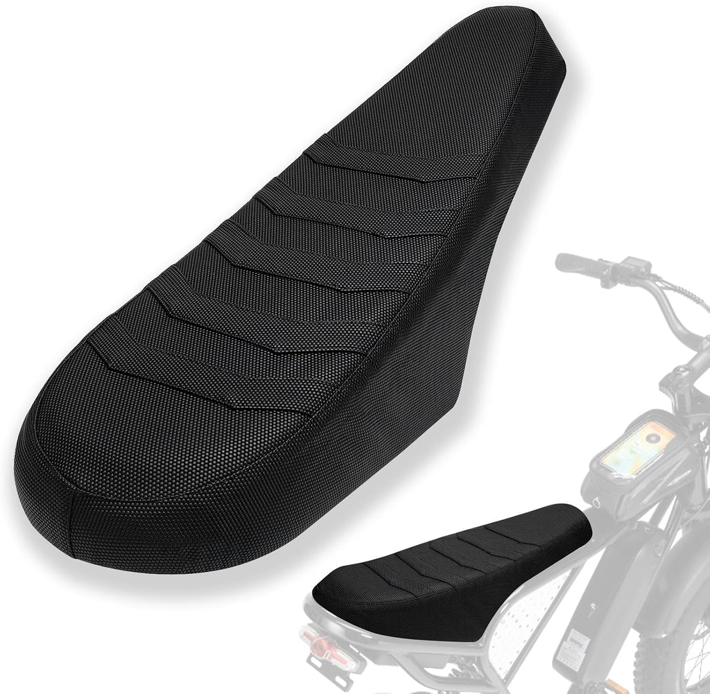 Non-Slip Ebike Seat Cover for Ristar Q20/Q20 Pro, TST R002 R002S, YVY K20, DTTZH F6/F6S/F6PRO EBike, Waterproof Soft PVC Seat Cover for E-Bike Electric Bike Accessories (Black)