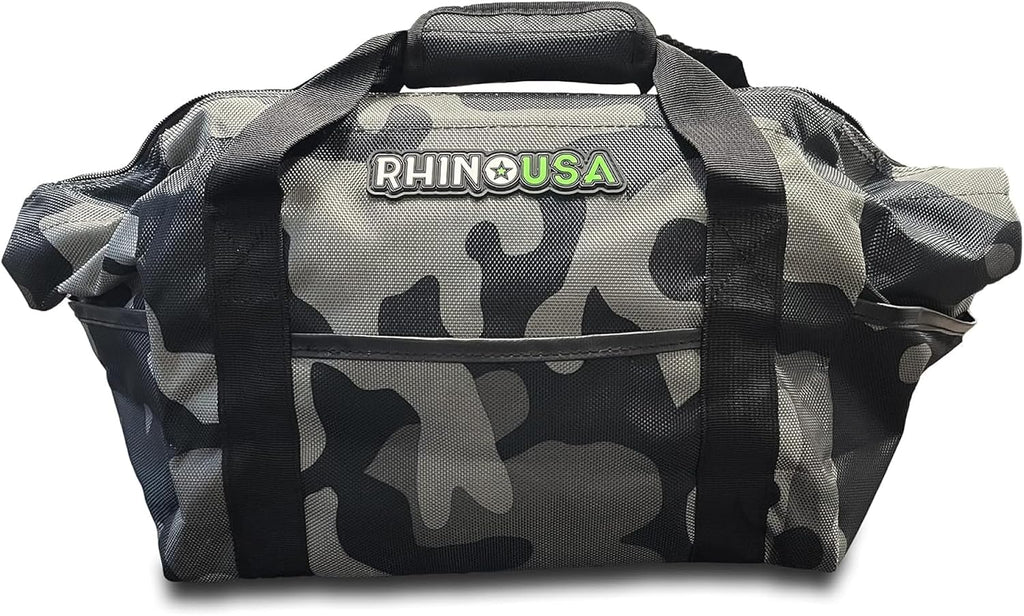 Rhino USA Heavy Duty Recovery Gear Storage Bag - Ultimate Recovery Kit Equipment Bag For Off-Road Gear and 4x4 Accessories - Fits Tow Straps, Shackles, Snatch Block, and UTV Accessories (Camouflage)