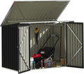 Devoko Outdoor Storage Shed 5.8 x 3.3 FT Metal Trash Shed Waterproof Outside