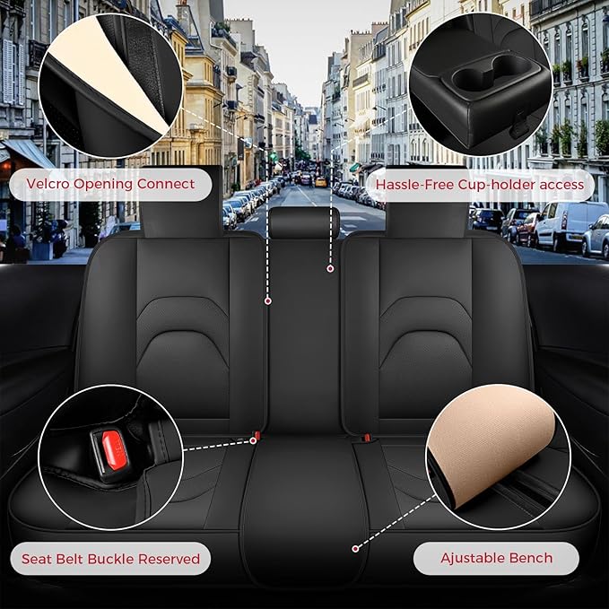 FREESOO Car Seat Covers Front Seats 2PCs, Waterproof Automotive Seat Covers - Image 4