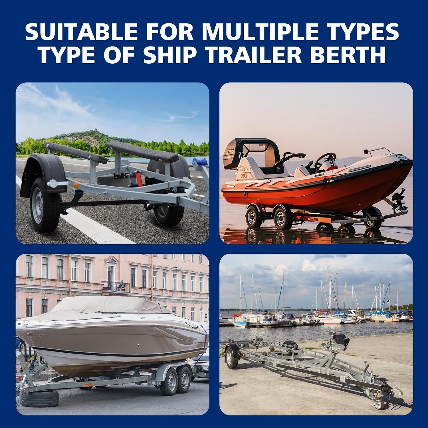 16in x 16ft Extra Large Boat Trailer Bunk Carpet - Marine Grade Padding for Boat Trailers Jet Ski Ramps Garages Docks Bunk Board Carpet