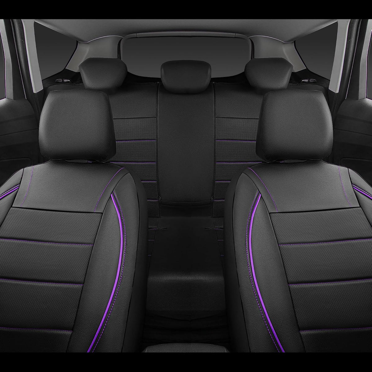 car pass piping pu leather car seat cover,inside showing dimensions