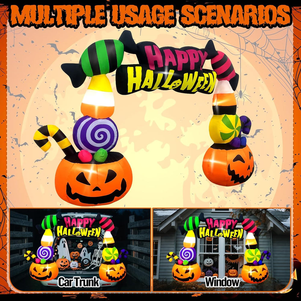 Kalolary 6FT Height Halloween Inflatables Trunk or Treat Car Decorations, Can...