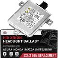 HID Xenon Headlight Ballast - Compatible with Acura, Honda, Mazda & More - CSX, ILX, MDX, RDX, TL, TSX - Headlight Control Unit - HID Control Module - Replaces W3T19371, 33119-SAA-013-2006-2014
