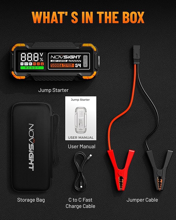 NOVSIGHT Car Battery Jump Starter - Image 8
