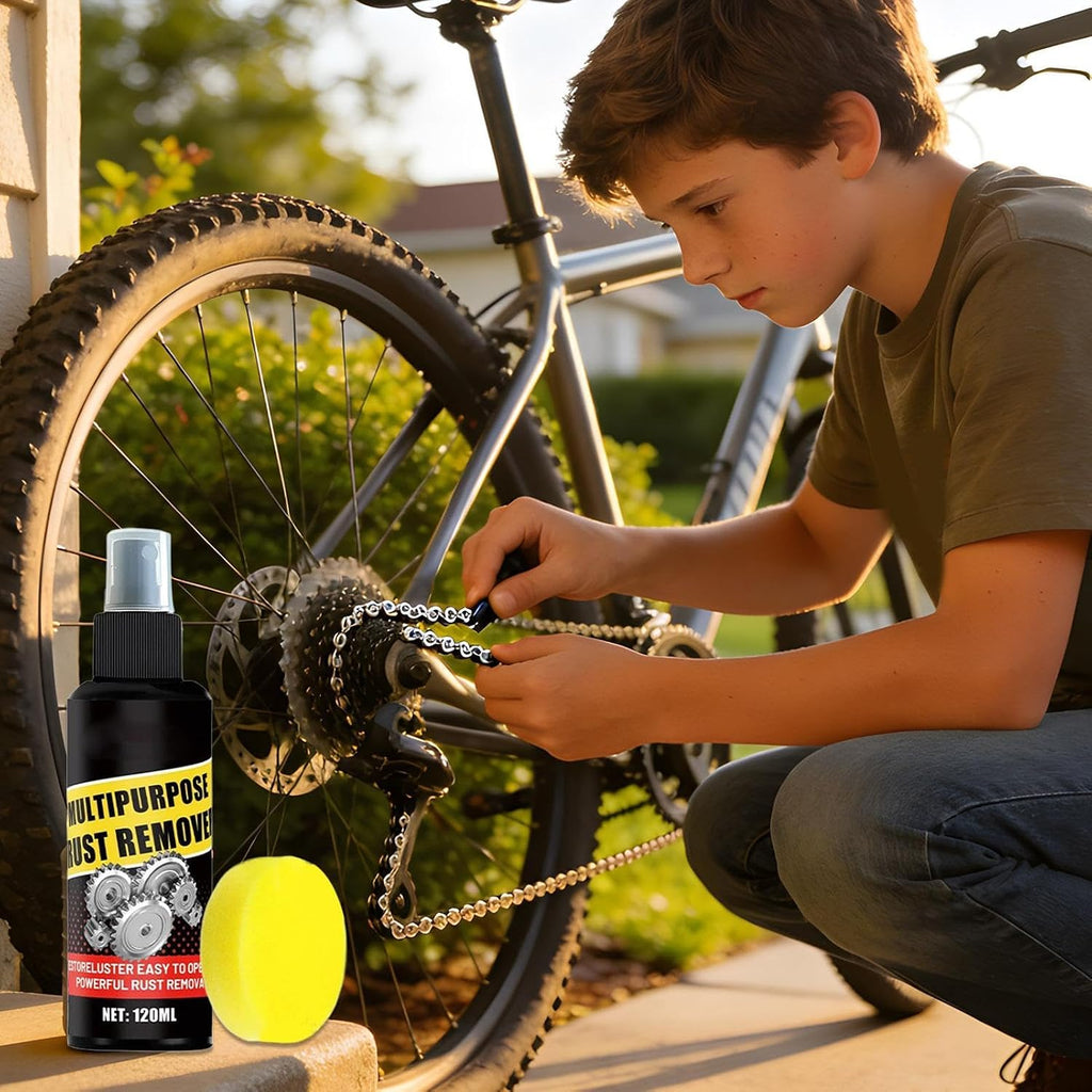 Rust Remover for Car - Bike Chain Rust Removal Agent - Car Brake Disc Lubricant - for Mechanics Shop Guides Bikers Cyclists Drivers Detailers Garage Daily Commute Trucks Sedans RVs SUVs