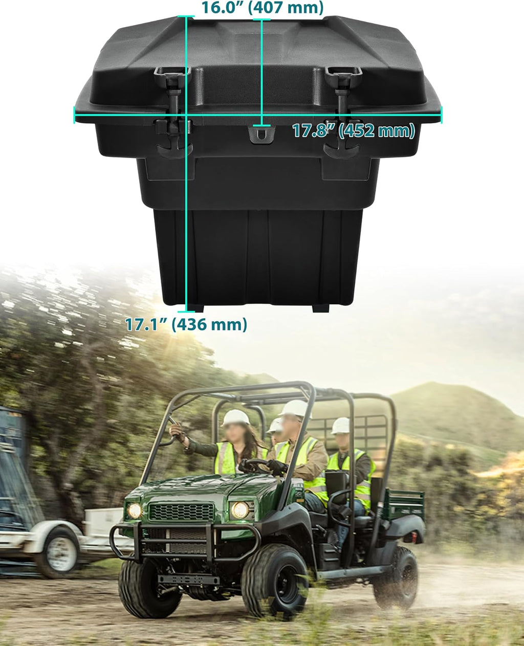 Cargo Storage Box for Kawasaki Mule 4010 2009-2026 / Mule SX 2017-2026 Accessories